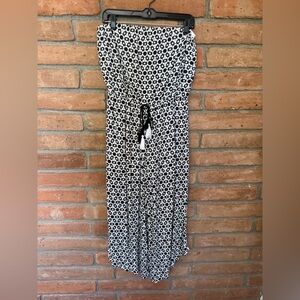 Strapless Wide-Leg Jumpsuit